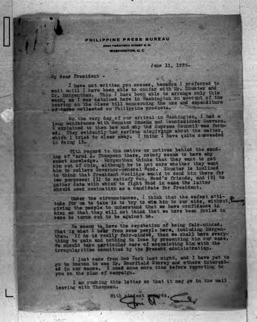 Presidential Papers of Manuel L. Quezon